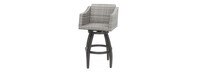 Cannes™ Set of 2 Sunbrella® Outdoor Swivel Barstools - Maxim Beige
