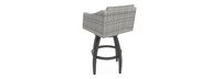 Cannes™ Set of 2 Sunbrella® Outdoor Swivel Barstools - Maxim Beige