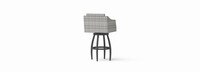 Cannes™ Set of 2 Sunbrella® Outdoor Swivel Barstools - Navy Blue