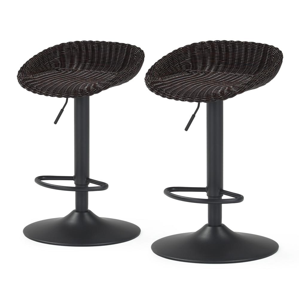 Portofino Repose Airlift Barstools - Espresso