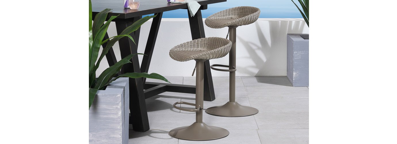 RST Brands Portofino Repose Barstools - Thumbnail 3