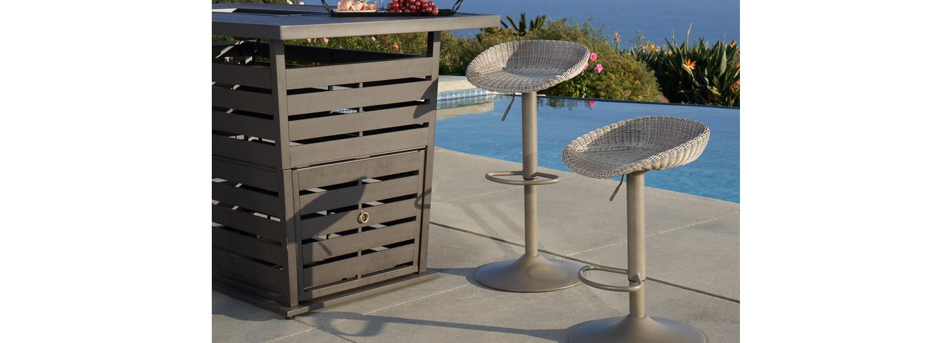 RST Brands Portofino Repose Barstools - Thumbnail 2