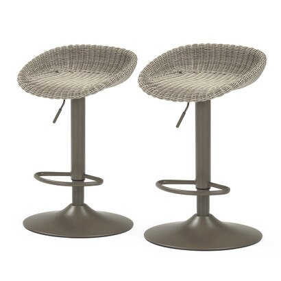 Portofino® Repose Airlift Barstools - Gray