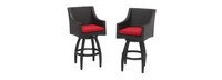 Deco™ Swivel Barstool 2pk - Sunset Red