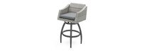 Cannes™ 5 Piece Sunbrella® Outdoor Barstool Set - Charcoal Gray