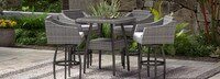 Cannes™ 5 Piece Sunbrella® Outdoor Barstool Set - Bliss Linen
