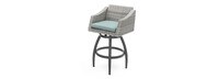 Cannes™ 5 Piece Sunbrella® Outdoor Barstool Set - Spa Blue