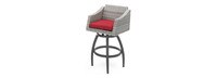 Cannes™ 5 Piece Barstool Set - Sunset Red