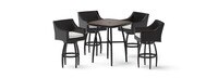 Deco™ 5 Piece Sunbrella® Outdoor Barstool Set - Bliss Linen