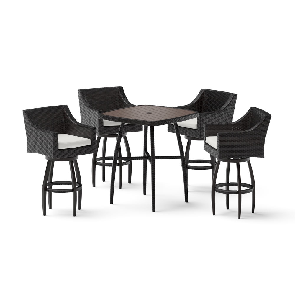 Deco™ 5 Piece Sunbrella® Outdoor Barstool Set - Bliss Linen
