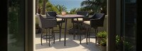Deco™ 5 Piece Barstool Set - Maxim Beige