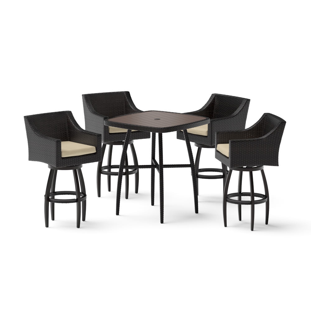 Deco™ 5 Piece Sunbrella® Outdoor Barstool Set - Maxim Beige