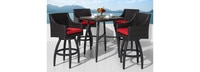 Deco™ 5 Piece Barstool Set - Spa Blue