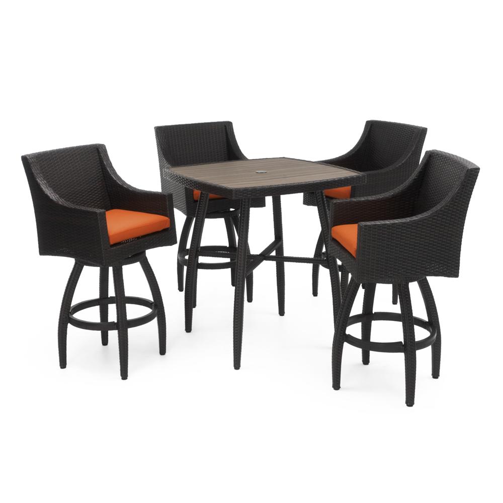 Deco™ 5 Piece Barstool Set - Tikka Orange