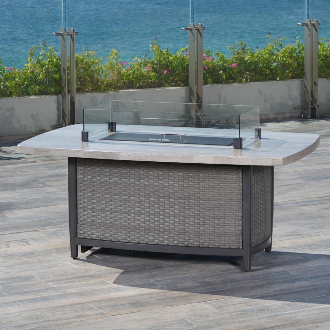 Vistano Stone Top Coffee Fire Table