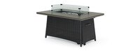 Portofino® Casual 50x32 Powder-coated Aluminum Fire Table - Espresso