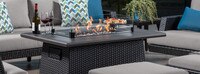 Portofino® Casual 50x32 Powder-coated Aluminum Fire Table - Espresso