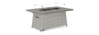 Portofino® Casual 50x32 Powder-coated Aluminum Fire Table - Gray