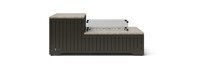 Portofino® Comfort 56x31 Stone Fire Pit Table - Espresso