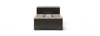 Portofino® Comfort 56x31 Stone Fire Pit Table - Espresso