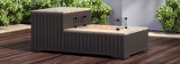Portofino® Comfort 56x31 Stone Fire Pit Table - Espresso