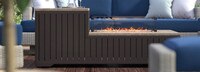 Portofino® Comfort 56x31 Stone Fire Pit Table - Espresso