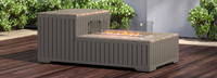Portofino® Comfort 56x31 Stone Fire Pit Table - Gray
