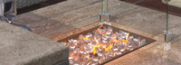 Portofino® Comfort 56x31 Stone Fire Pit Table - Gray
