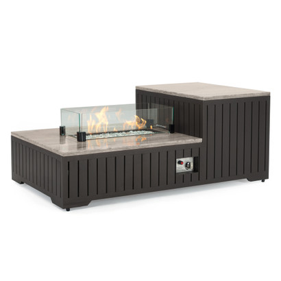 Portofino® Comfort 56x31 Stone Fire Pit Table
