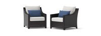 Deco™ 2 Piece Sunbrella® Outdoor Club Chairs - Bliss Ink