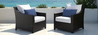 Deco™ 2 Piece Sunbrella® Outdoor Club Chairs - Bliss Ink