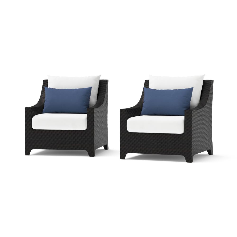 Deco™ 2 Piece Sunbrella® Outdoor Club Chairs - Bliss Ink