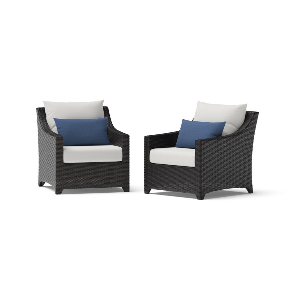 Deco™ 2 Piece Sunbrella® Outdoor Club Chairs - Bliss Ink