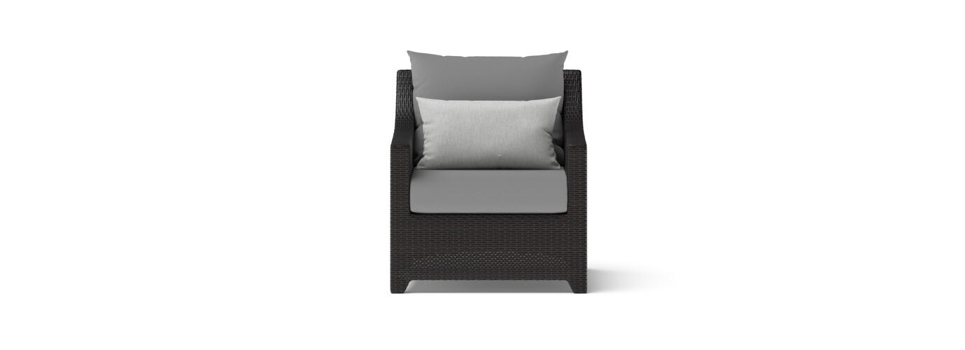 Deco™ 2 Piece Sunbrella® Outdoor Club Chairs - Charcoal Gray