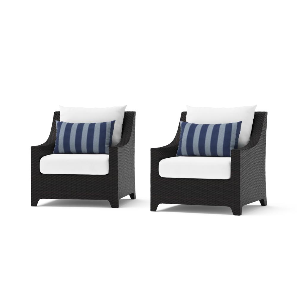 Deco™ Club Chairs - Centered Ink