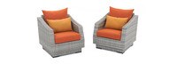 Cannes™ Club Chairs - Tikka Orange