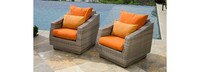 Cannes™ Club Chairs - Tikka Orange