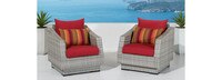 Cannes™ Club Chairs - Tikka Orange
