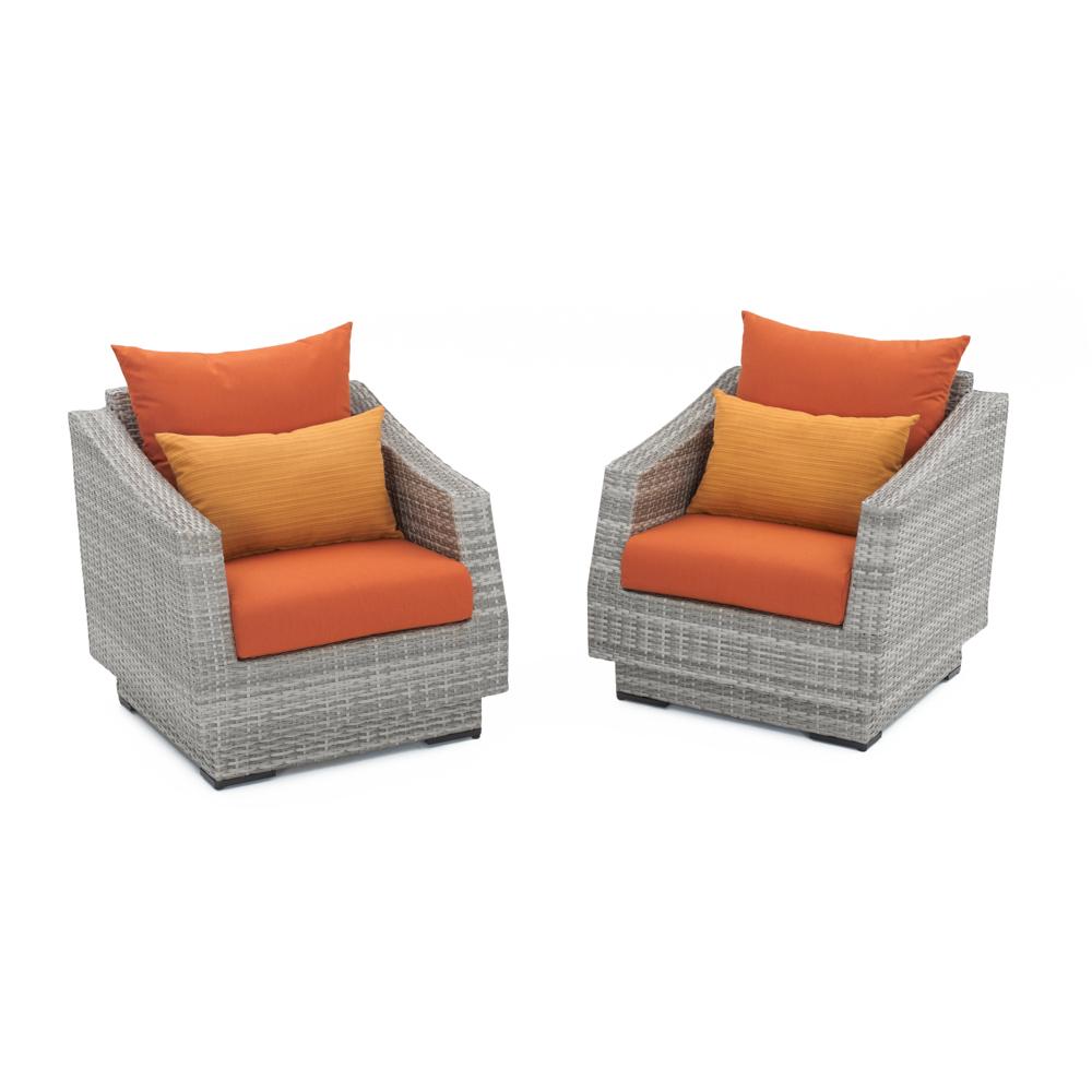 Cannes™ Club Chairs - Tikka Orange