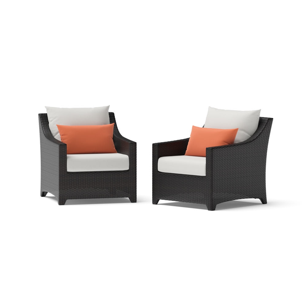 Deco™ 2 Piece Sunbrella® Outdoor Club Chairs - Cast Coral