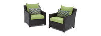 Deco™ Set of 2 Sunbrella® Outdoor Club Chairs - Ginkgo Green
