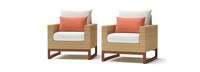 Mili™ Club Chairs - Cast Coral