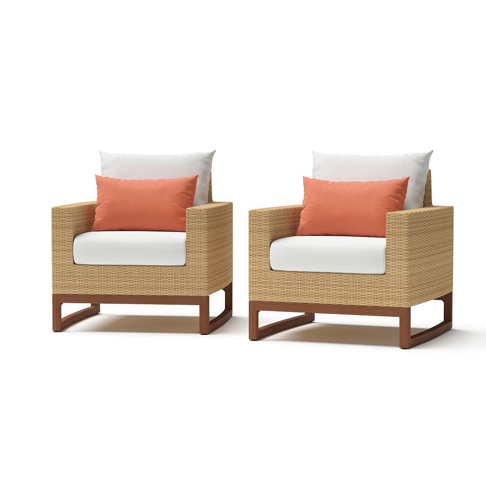 Mili™ Club Chairs - Cast Coral