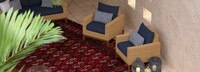 Mili™ Set of 2 Sunbrella® Outdoor Club Chairs - Navy Blue