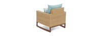 Mili™ Set of 2 Sunbrella® Outdoor Club Chairs - Spa Blue