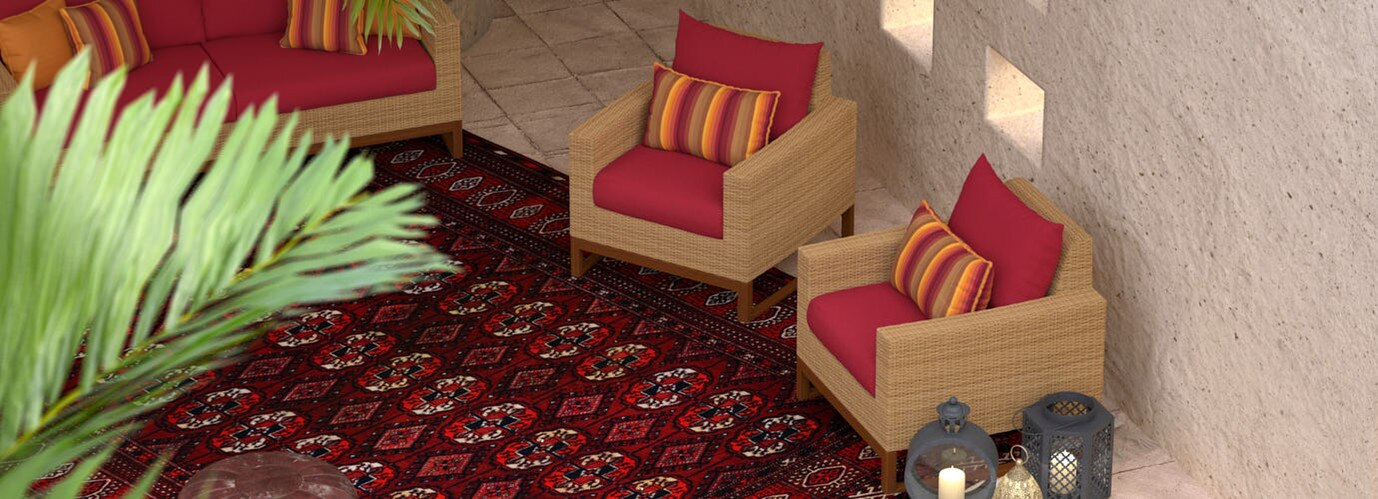 Mili™ Club Chairs - Sunset Red