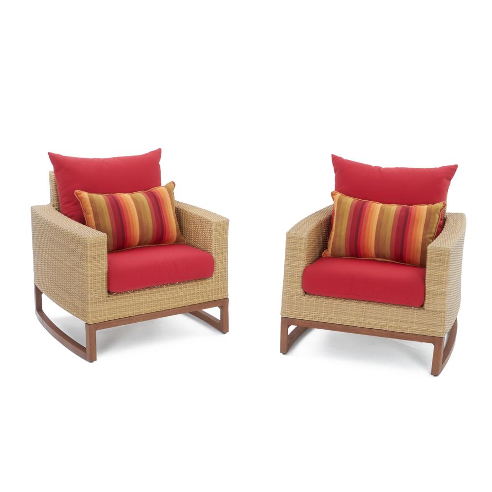 Mili™ Club Chairs - Sunset Red