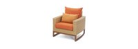 Mili™ Set of 2 Sunbrella® Outdoor Club Chairs - Tikka Orange