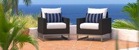 Milo™ Espresso Club Chairs - Centered Ink
