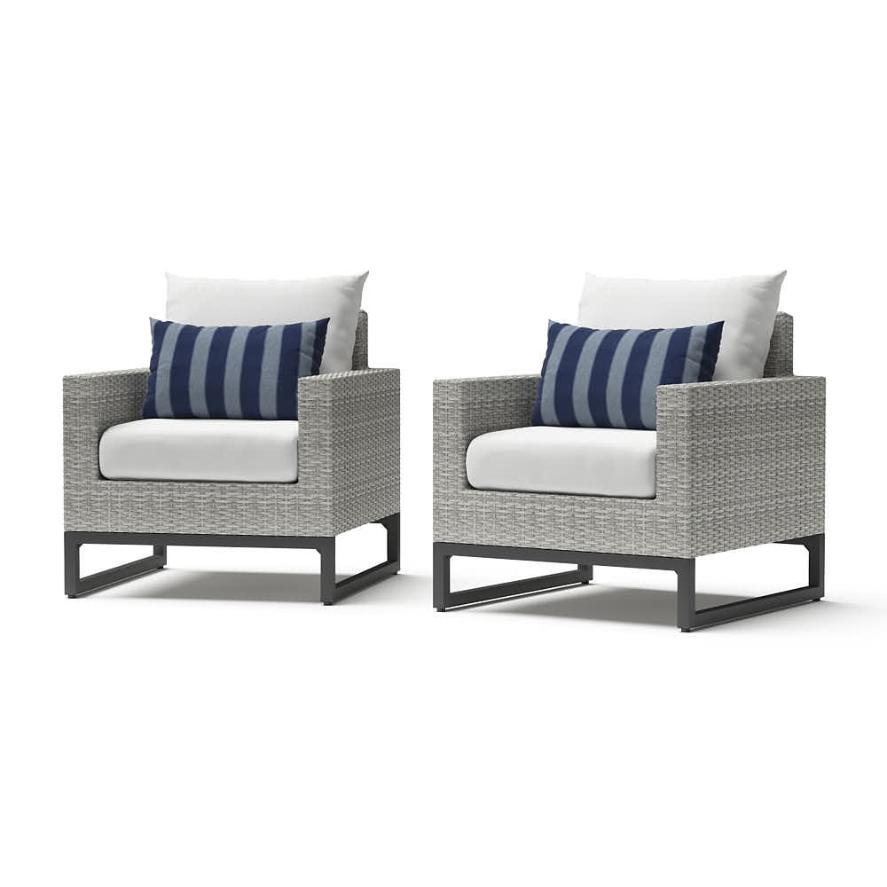 Milo™ Gray Club Chairs
